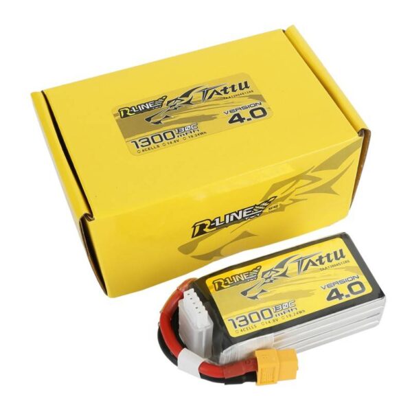 Akumulator Tattu R-Line Version 4.0 1300mAh 14,8V 130C 4S1P XT60 - obrazek 5