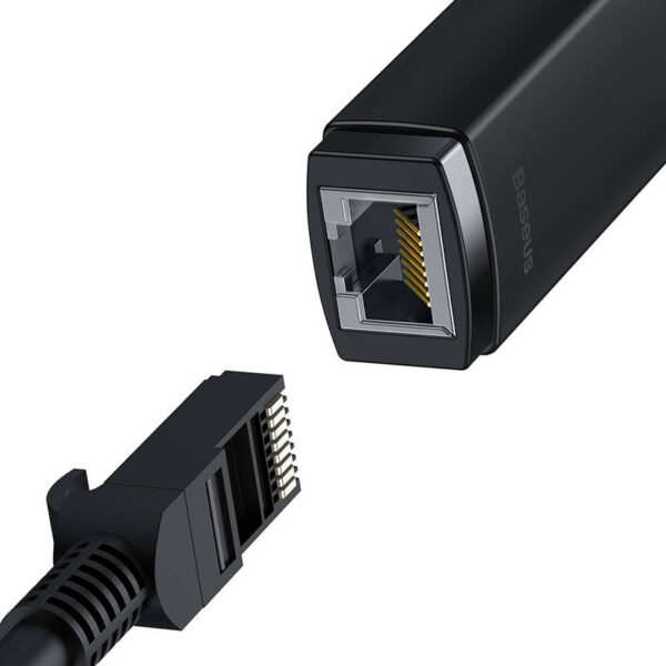 Adapter sieciowy Baseus Lite Series USB-C do RJ45 (czarny) - obrazek 6