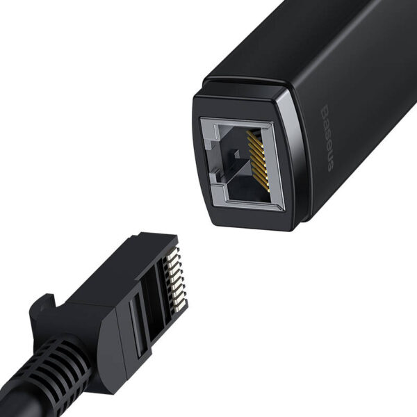 Adapter sieciowy Baseus Lite Series USB do RJ45 (czarny) - obrazek 5