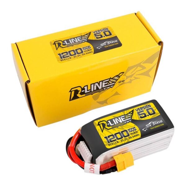 Akumulator Tattu R-Line 5.0 1200mAh 22.2V 150C 6S1P XT60 - obrazek 5