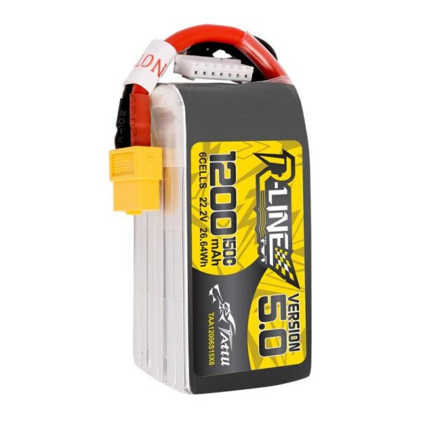 Akumulator Tattu R-Line 5.0 1200mAh 22.2V 150C 6S1P XT60 - obrazek 4