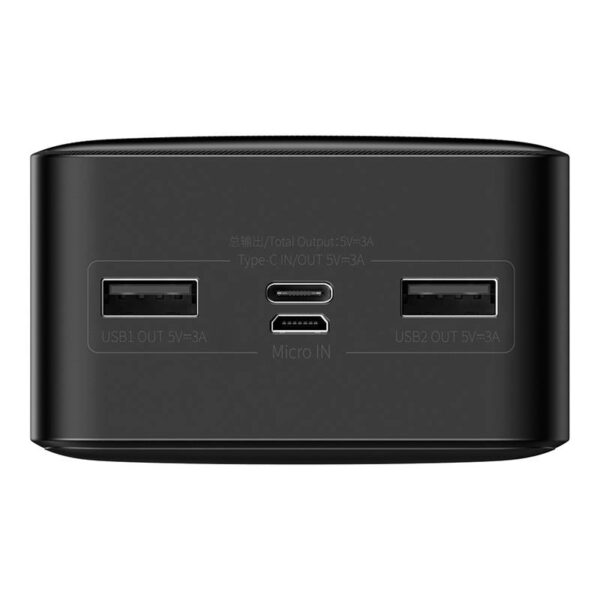 Powerbank Baseus Bipow 30000mAh, 2xUSB, USB-C,15W (czarny) - obrazek 6