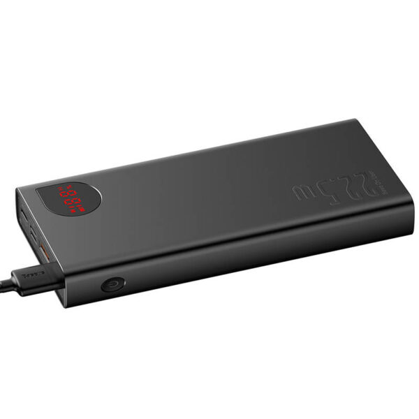 Powerbank Baseus Adaman Metal, 20000mAh, 2xUSB, USB-C, Lightning, microUSB  22.5W (czarny) - obrazek 2