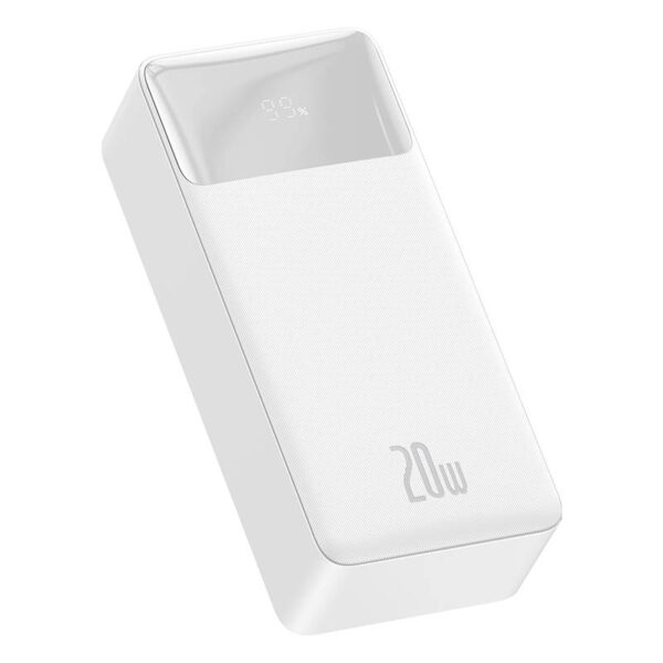 Powerbank Baseus Bipow 30000mAh, 2xUSB, USB-C, 20W (biały) - obrazek 7