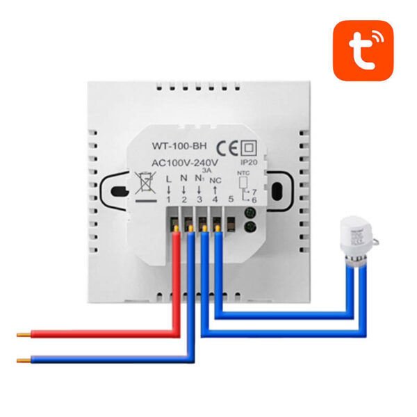 Inteligentny termostat Avatto ZWT100 podgrzewacz wody 3A ZigBee TUYA - obrazek 3