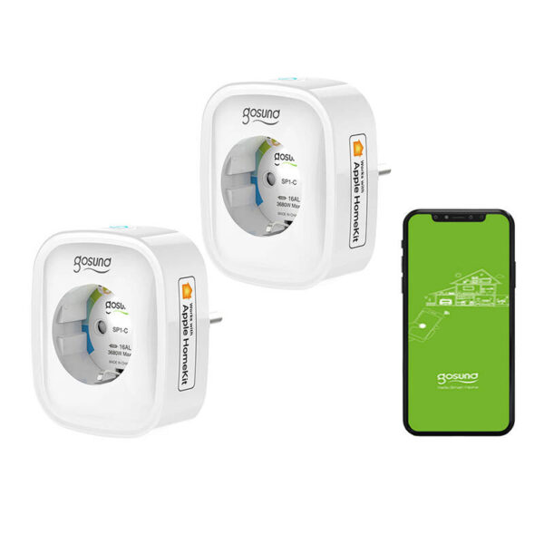 Inteligentne gniazdko WiFi Gosund SP1-H, 2 sztuki (HomeKit) (dwupak) 16A - obrazek 2