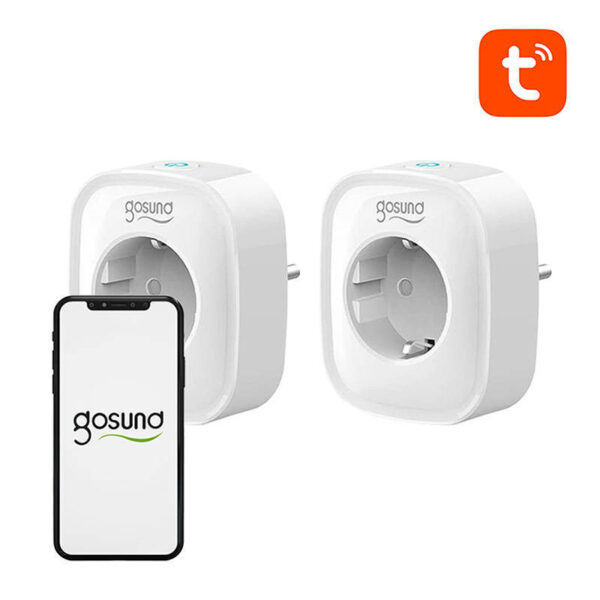 Inteligentne gniazdko WiFi Gosund SP1, 2 sztuki (dwupak), 16A, Tuya - obrazek 3