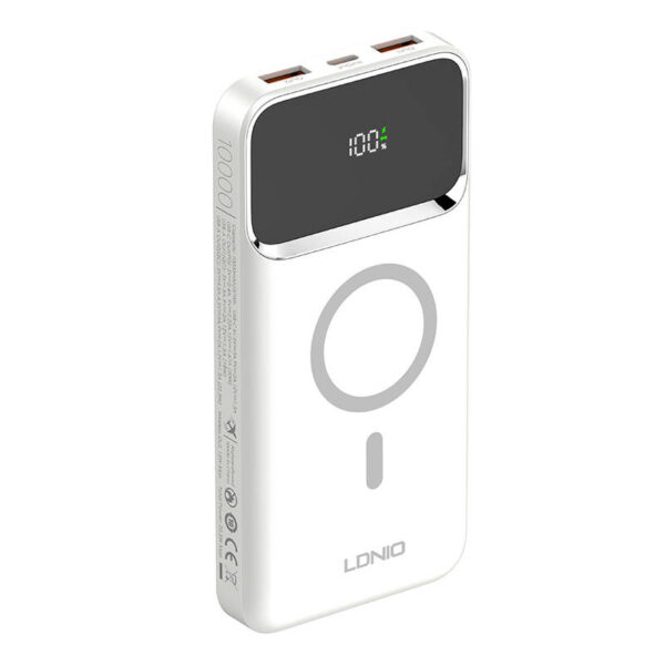 Powerbank LDNIO PQ12, 15W, 10000mah (biały) - obrazek 2