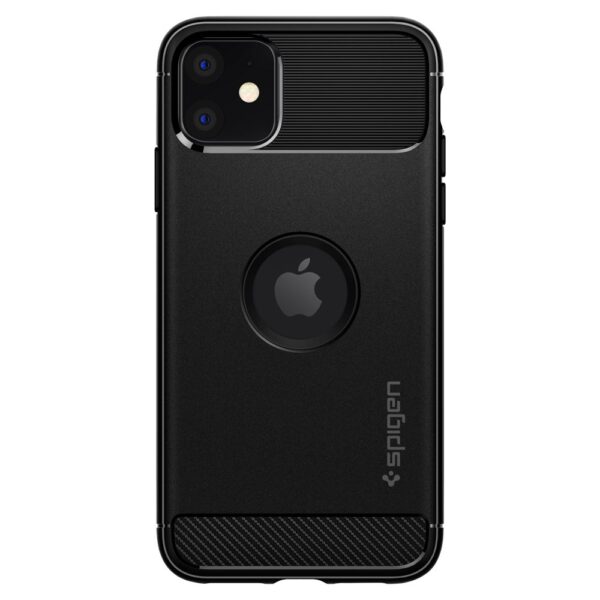 ETUI CASE SPIGEN RUGGED ARMOR DO IPHONE 11 MATTE BLACK - obrazek 2