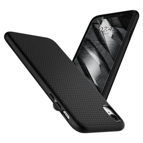 ETUI CASE SPIGEN LIQUID AIR DO IPHONE XR MATTE BLACK - obrazek 3