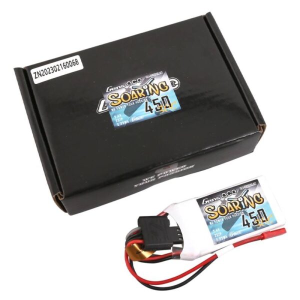 Akumulator Gens ace G-Tech Soaring 450mAh 7,4V 30C 2S1P JST-SYP - obrazek 5