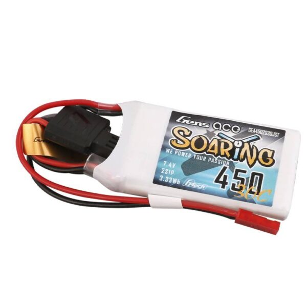 Akumulator Gens ace G-Tech Soaring 450mAh 7,4V 30C 2S1P JST-SYP - obrazek 3