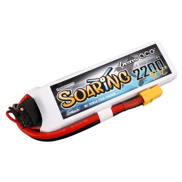 Akumulator Gens Ace G-Tech Soaring 2200mAh 7.4V 30C 2S1P XT60 - obrazek 2