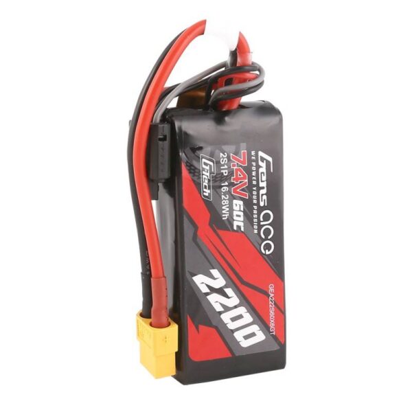 Akumulator GensAce G-Tech LiPo 2200mAh 7.4V 60C 2S1P XT60 - obrazek 4