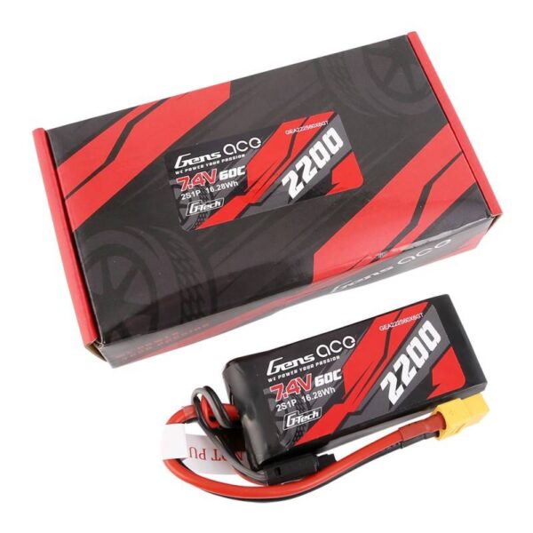 Akumulator GensAce G-Tech LiPo 2200mAh 7.4V 60C 2S1P XT60 - obrazek 5