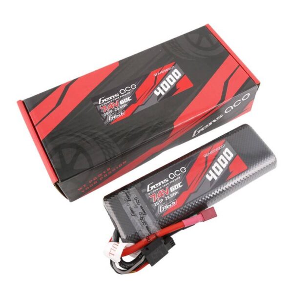 Akumulator Gens Ace G-Tech 4000mAh 7,4V 60C 2S1P HardCase T-plug - obrazek 5