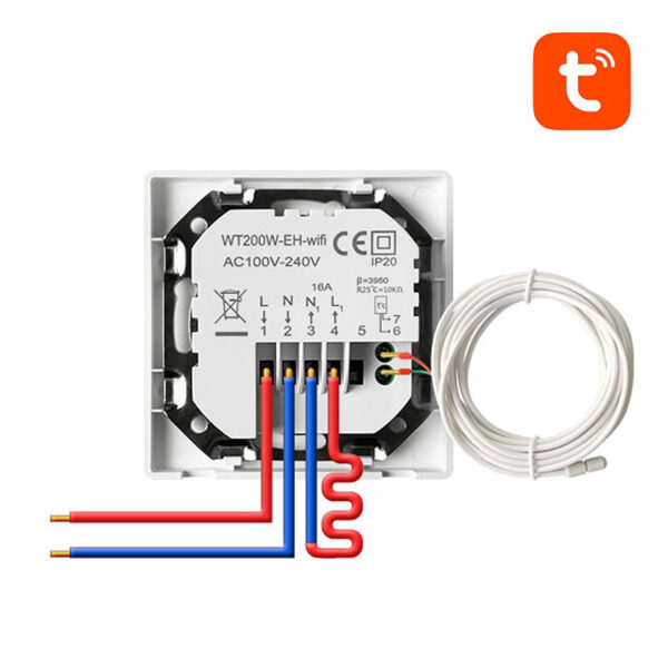 Inteligentny termostat Avatto WT200-16A-W ogrzewanie elektryczne 16A WiFi TUYA - obrazek 3