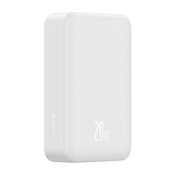 Powerbank magnetyczny Baseus Magnetic Mini 20000mAh, USB-C 20W MagSafe (biały) - obrazek 4