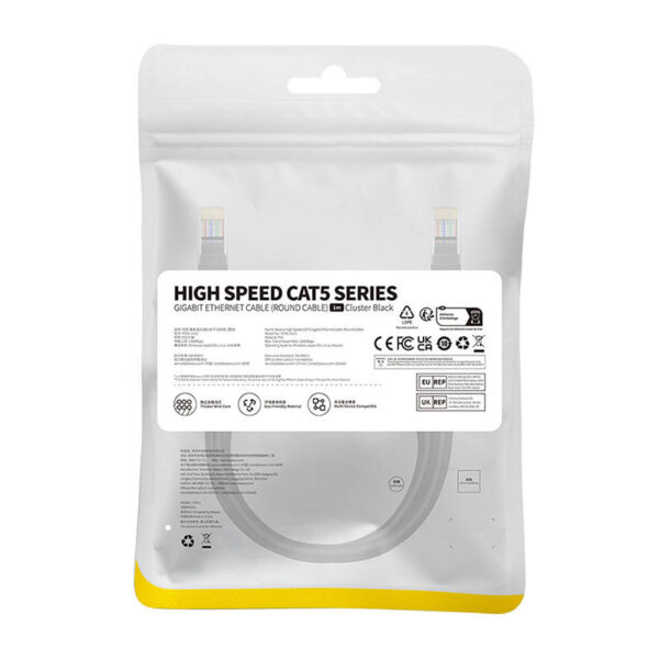 Kabel sieciowy Baseus Ethernet CAT5, 1m (czarny) - obrazek 9