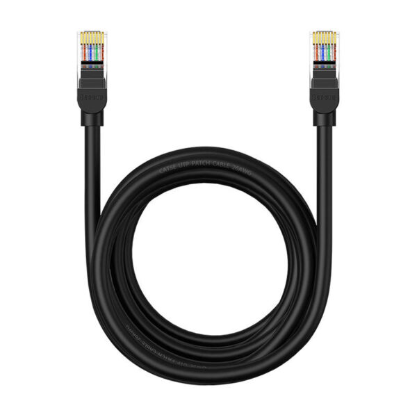 Kabel sieciowy Baseus Ethernet CAT5, 5m (czarny) - obrazek 3