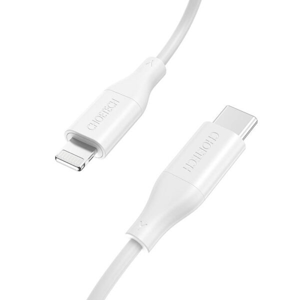 Kabel Choetech IP0040 USB-C do Lightning PD18/30W 1.2m (biały) - obrazek 2