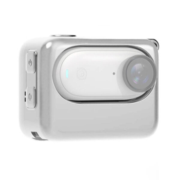 Silikonowe etui PULUZ z funkcją ładowania aparatu do Insta360 GO 3 (białe) - obrazek 3