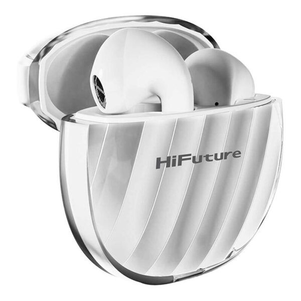 Słuchawki douszne TWS HiFuture FlyBuds 3 (biały) - obrazek 3