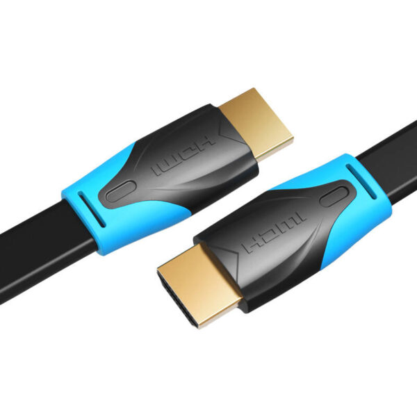 Płaski kabel HDMI Vention VAA-B02-L500 5m 4K 60Hz (Czarny) - obrazek 2