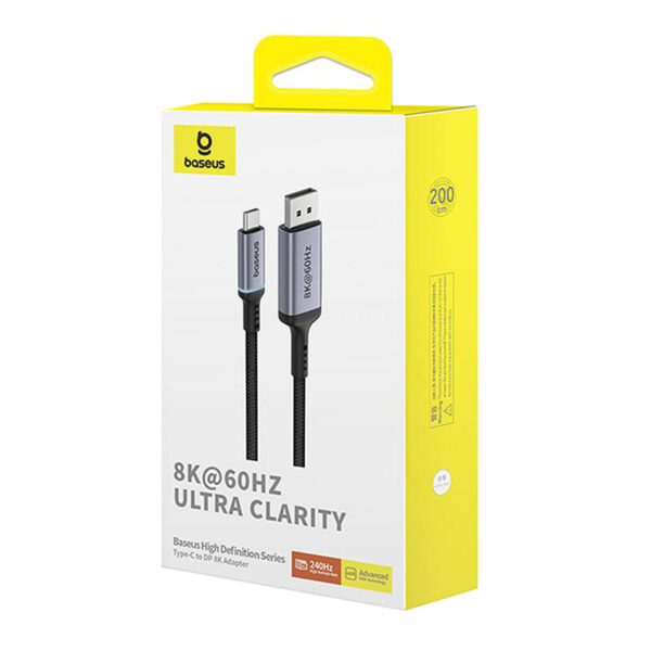 Adapter Baseus USB-C do DisplayPort 2m (czarny) - obrazek 7