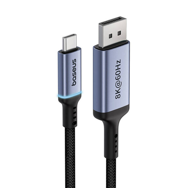 Adapter Baseus USB-C do DisplayPort 2m (czarny) - obrazek 3