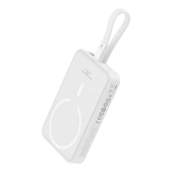 Powerbank magnetyczny Baseus Magnetic Mini 10000mAh, USB-C 20W MagSafe (biały) - obrazek 5