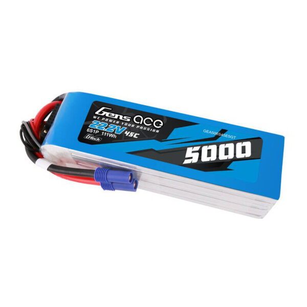 Akumulator LiPo Gens ace G-Tech 5000mAh 22.2V 45C 6S1P  z wtyczką EC5 - obrazek 2