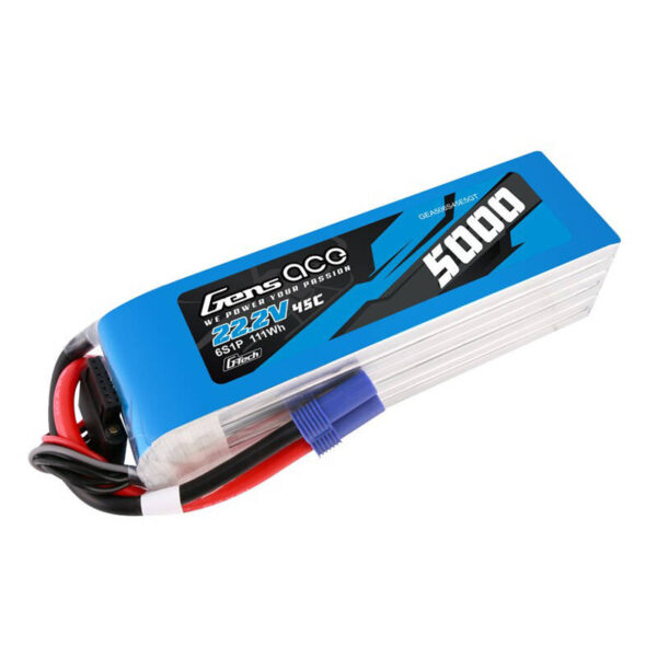 Akumulator LiPo Gens ace G-Tech 5000mAh 22.2V 45C 6S1P  z wtyczką EC5 - obrazek 3