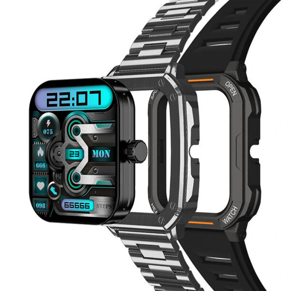 Smartwatch Blitzwolf BW-GTC3 (czarny/czarny stalowy) - obrazek 3