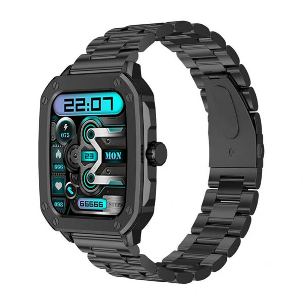 Smartwatch Blitzwolf BW-GTC3 (czarny/czarny stalowy) - obrazek 2