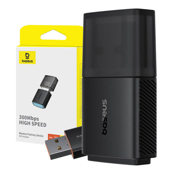 Adapter WiFi Baseus FastJoy 300Mbps (czarny) - obrazek 6