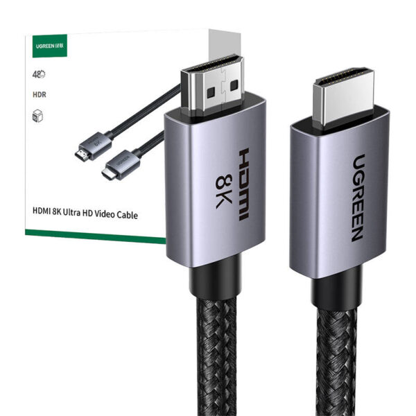 Kabel HDMI 2.1 male to male UGREEN HD171, 1m (czarny) - obrazek 2