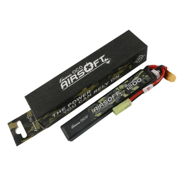 Bateria Lipo GENS ACE AIRSOFT GUN 1200mAh 7.4V 2S1P 25C