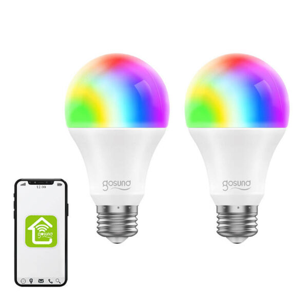 Smart żarówka LED WB4, 2 sztuki Gosund (RGB) E27 (dwupak) Tuya - obrazek 2