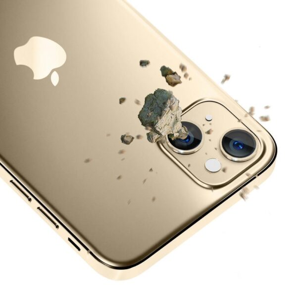 3MK Lens Protection Pro iPhone 14 6,1" złoty/gold Ochrona na obiektyw aparatu z ramką montażową 1szt. - obrazek 3