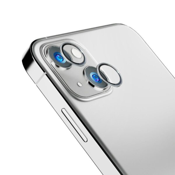 3MK Lens Protection Pro iPhone 14 6,1" srebrny/silver Ochrona na obiektyw aparatu z ramką montażową 1szt. - obrazek 2