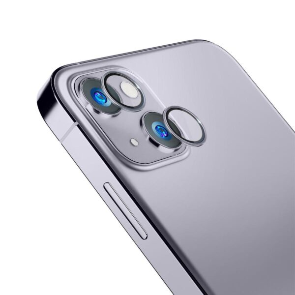 3MK Lens Protection Pro iPhone 14 6,1" fioletowy/violet Ochrona na obiektyw aparatu z ramką montażową 1szt. - obrazek 2