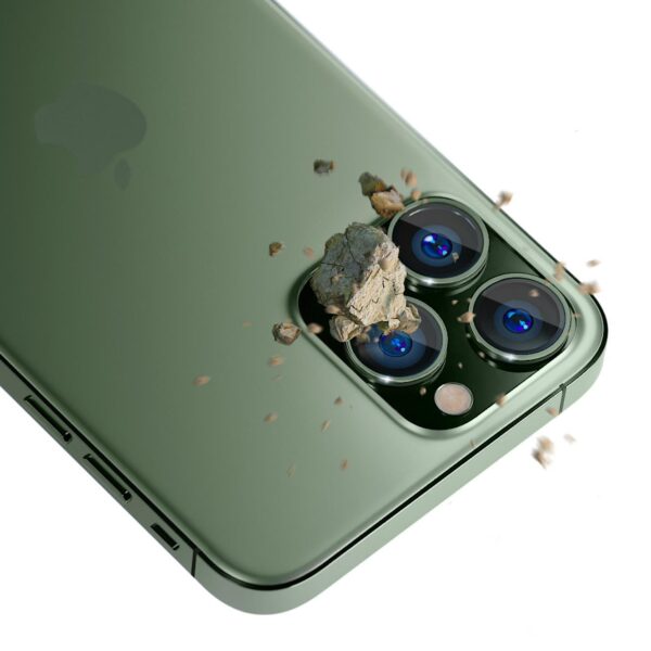 3MK Lens Protection Pro iPhone 13 Pro / 13 Pro Max zielony/alphine green Ochrona na obiektyw aparatu z ramką montażową 1szt. - obrazek 3