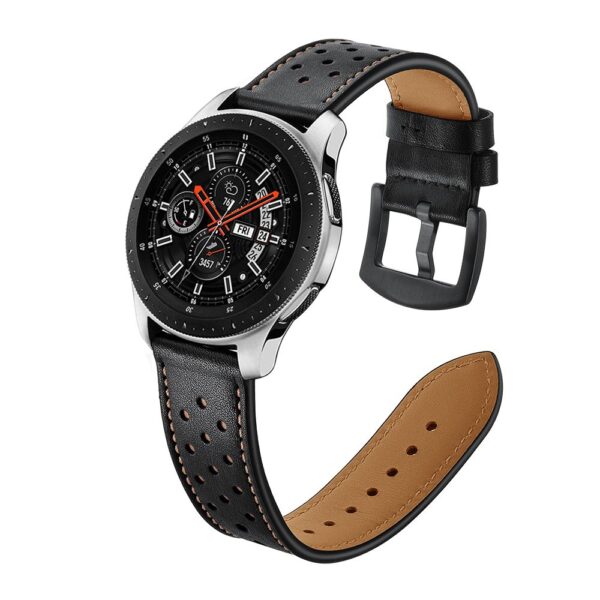 PASEK TECH-PROTECT LEATHER SAMSUNG GALAXY WATCH 46MM BLACK - obrazek 3