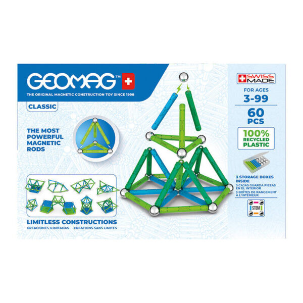 Klocki magnetyczne Classic Recycled 60 elementów GEOMAG GEO-272 - obrazek 6