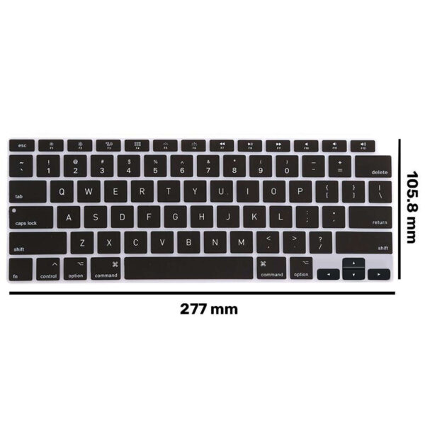 Nakładka ochronna Alogy osłonka silikonowa na klawiaturę do Apple Macbook Air 13 M1 2019-2020 Czarna - obrazek 9