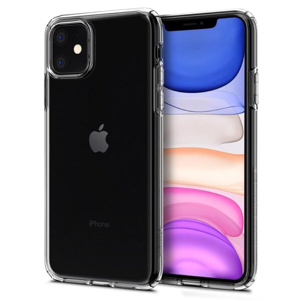 ETUI CASE SPIGEN LIQUID CRYSTAL DO IPHONE 11 CRYSTAL CLEAR - obrazek 5