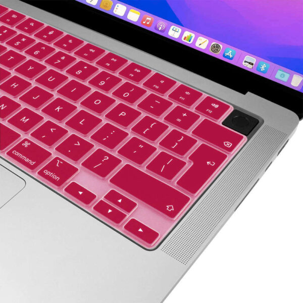 Nakładka ochronna Alogy silikonowa na klawiaturę do Apple Macbook Pro 14/16 M1 2021 Różowa - obrazek 4