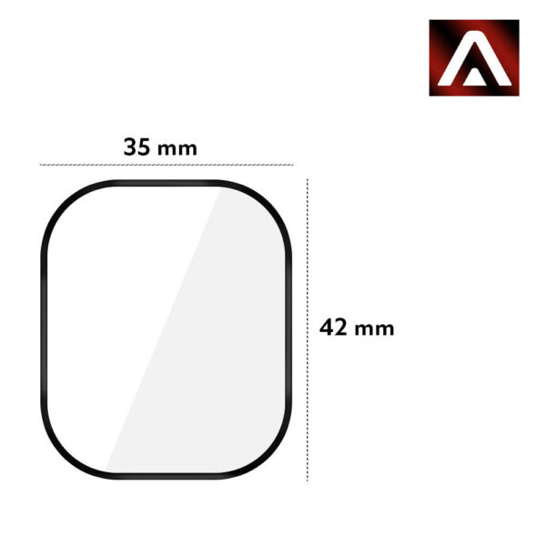 2x Elastyczne Szkło 3D Alogy Screen Protector Pro+ do Apple Watch Ultra 49mm Black - obrazek 2