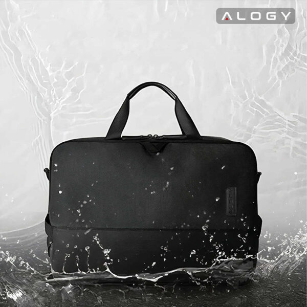 Alogy Torba podróżna ochronna pokrowiec Futerał do laptopa, MacBook'a Air Pro do 15.6" Outdoor Traveller Czarna - obrazek 3